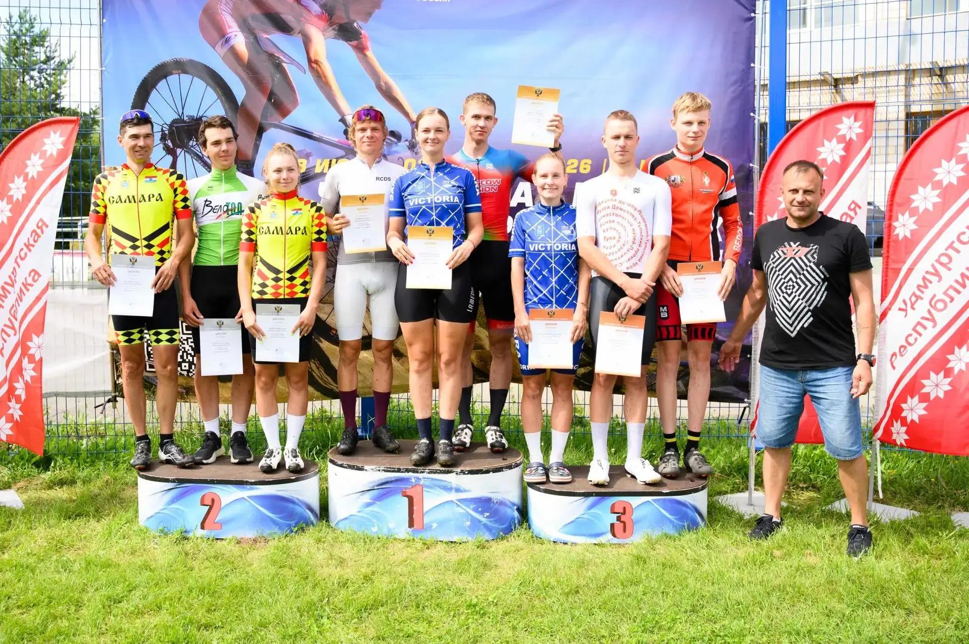 🥇🏆 Золото в смешанной эстафете по маунтинбайку среди спортсменов с нарушениями слуха.